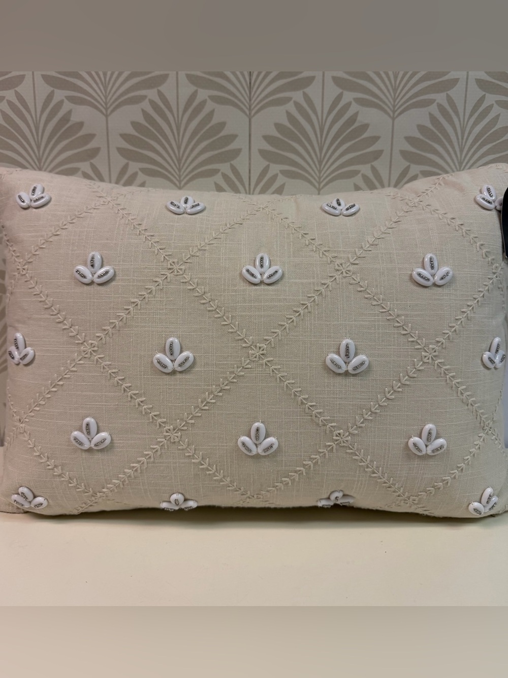 NWT Threshold x Studio McGee Embellished Shell Lumbar Pillow
